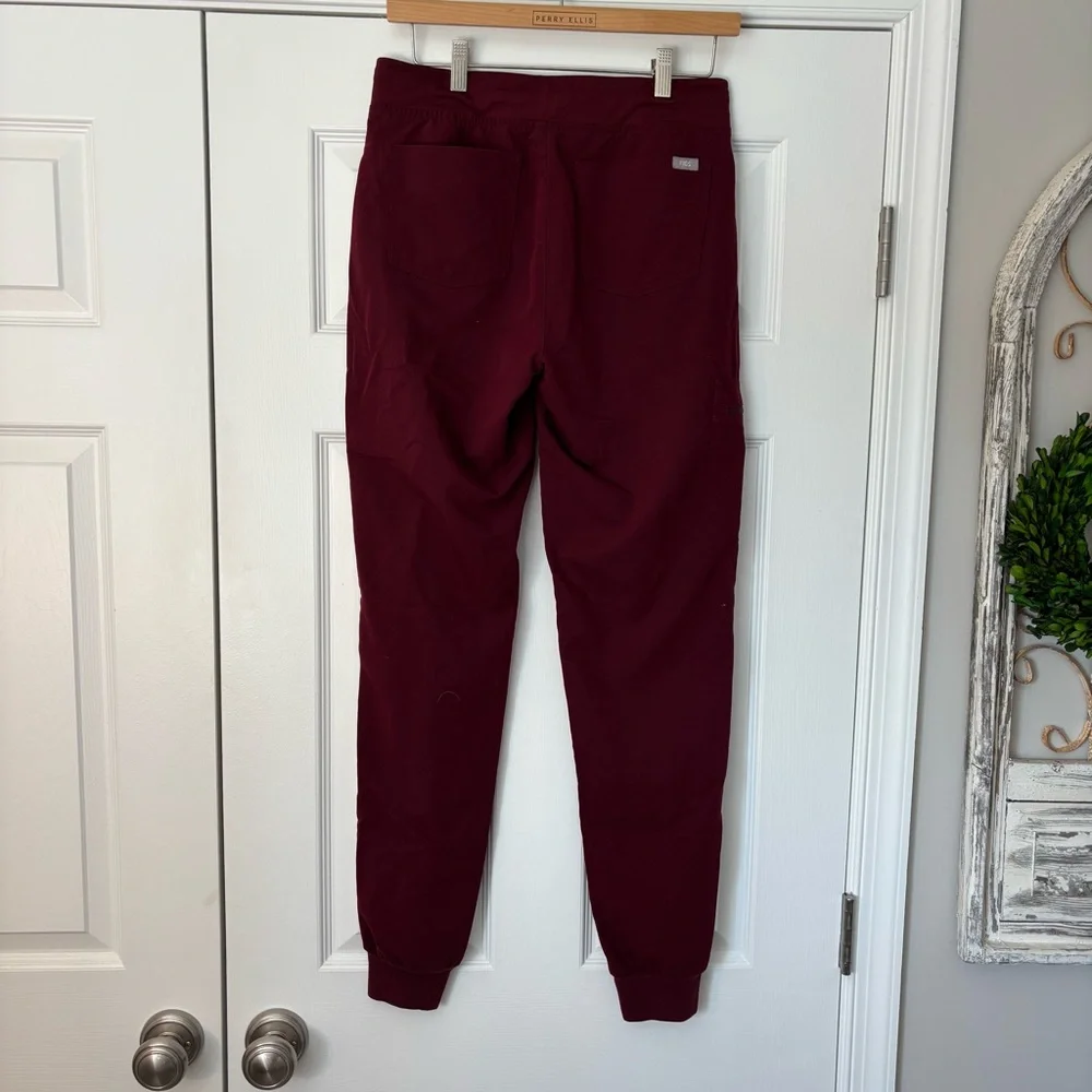 Lot of 3 FIGS Women’s High Waisted Zamora Joggers S/Tall Long Blue Navy Burgundy - Picture 9 of 10